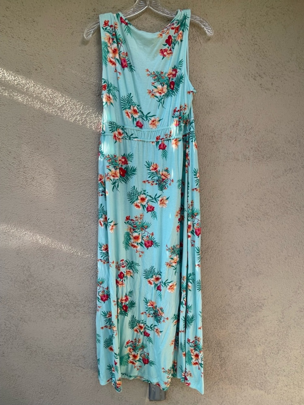 Olive & Oak Aquamarine Floral Maxi Dress Sz. XXL - Picture 6 of 17